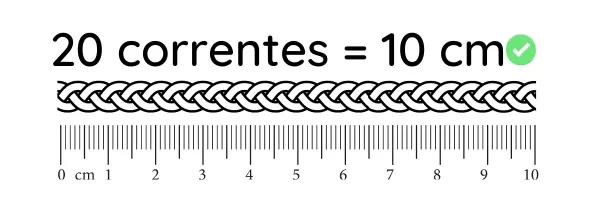 correntes de crochê